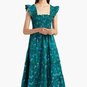 The Ellie Nap Dress - Emerald Space Floral
